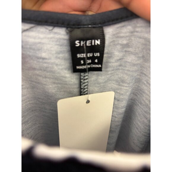 Shein Black & White Tie-Dye Tank Top Dress Size S Women - Picture 3 of 3